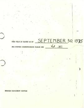 CGIAR - G-9 - International Livestock Center for Africa (ILCA) - Correspondence 75/77-01
